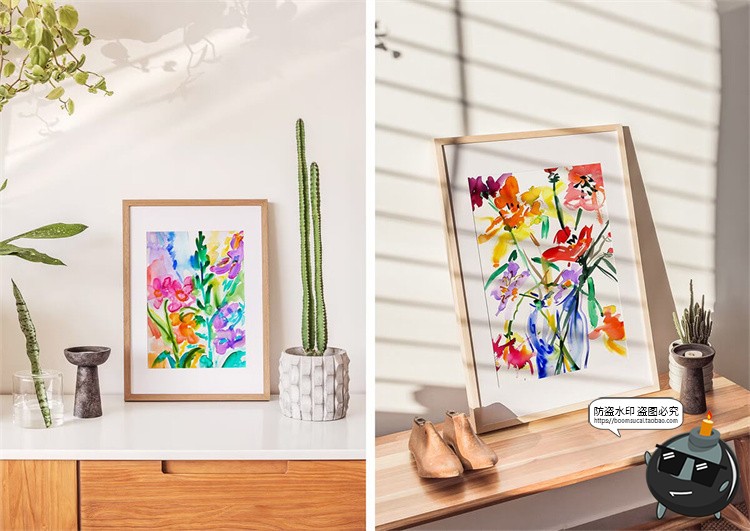 图片[4]-高清艺术水彩手绘鲜花植物花卉绘画装饰挂画插图插画PG图片素材-设计猿