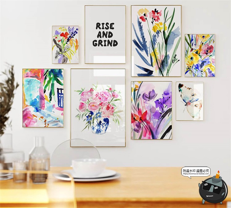 图片[5]-高清艺术水彩手绘鲜花植物花卉绘画装饰挂画插图插画PG图片素材-设计猿