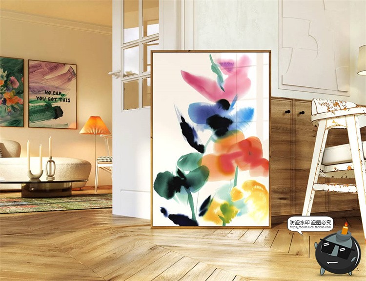 图片[10]-高清艺术水彩手绘鲜花植物花卉绘画装饰挂画插图插画PG图片素材-设计猿