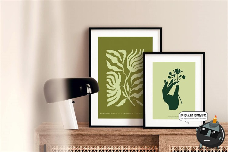 图片[7]-简约时尚自然植物女性瑜伽剪影抽象艺术装饰画芯海报AI矢量素材图-设计猿