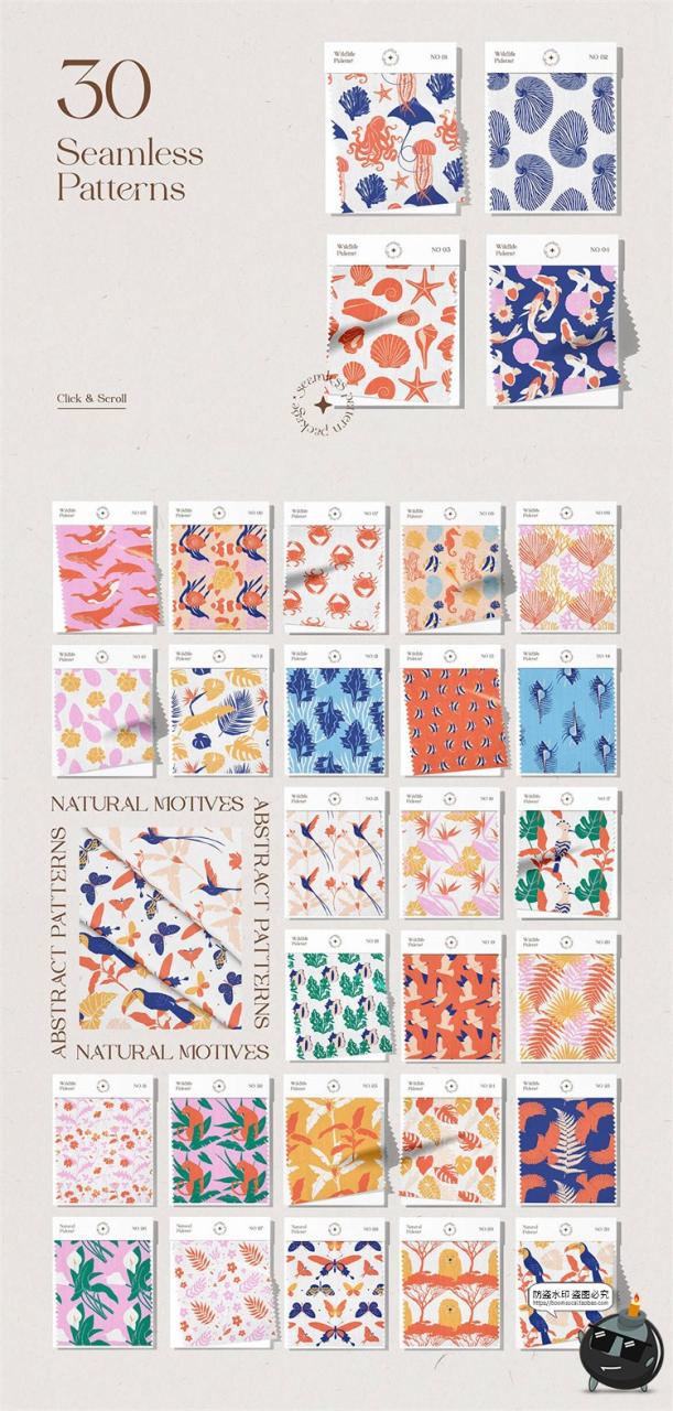 图片[4]-时尚简约扁平化装饰插图插画画芯图案海报艺术挂画AI矢量素材图片-设计猿