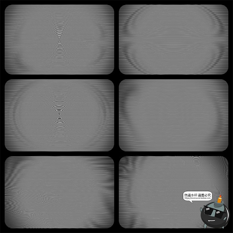 图片[3]-复古老式电视TV显示器线条扭曲纹路效果纹理JPG底纹图片合成素材-设计猿