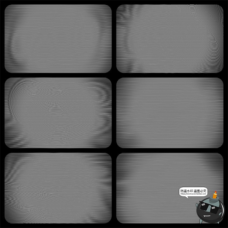 图片[4]-复古老式电视TV显示器线条扭曲纹路效果纹理JPG底纹图片合成素材-设计猿