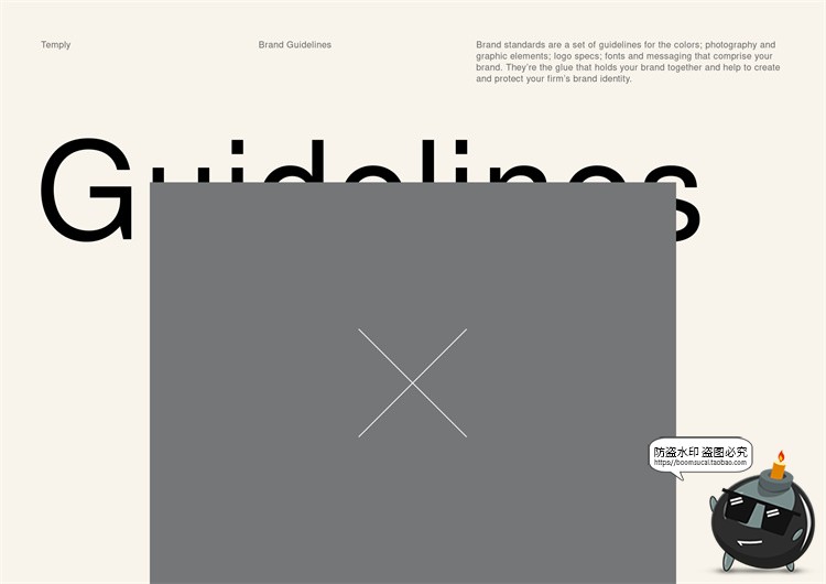 图片[1]-潮流时尚品牌规范标准设计参考说明书手册VI提案画册PSD模板素材-设计猿