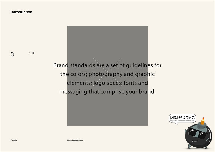 图片[3]-潮流时尚品牌规范标准设计参考说明书手册VI提案画册PSD模板素材-设计猿