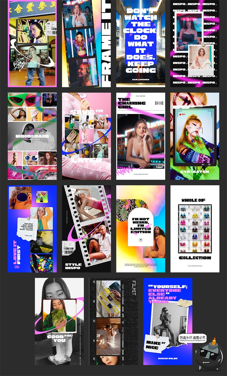 图片[3]-潮流复古Y2K酸性嘻哈图文排版文案图片潮牌海报PSD版式模板PS素材-设计猿