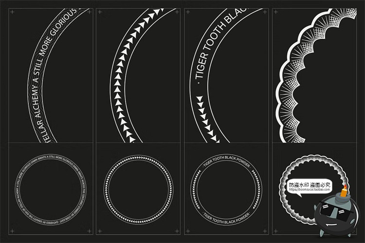图片[3]-复古抽象艺术网格扭曲条纹装饰纹理科幻背景底纹AI矢量PNG素材-设计猿