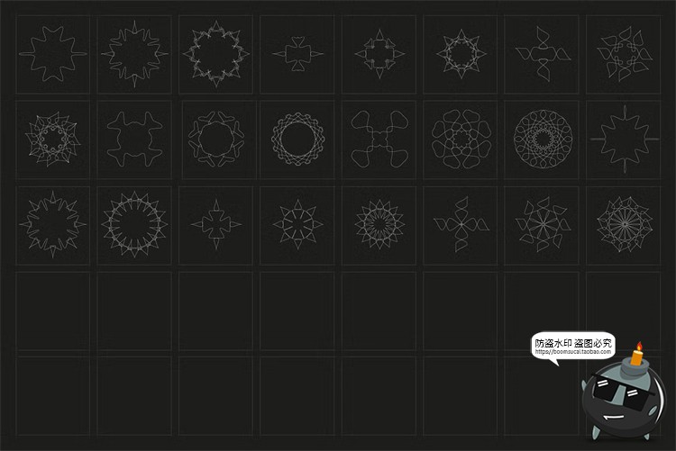 图片[14]-复古抽象艺术网格扭曲条纹装饰纹理科幻背景底纹AI矢量PNG素材-设计猿