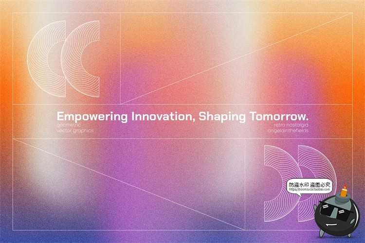 图片[7]-创意复古未来科幻抽象艺术纹理半调扭曲几何svg图形AI矢量PNG素材-设计猿