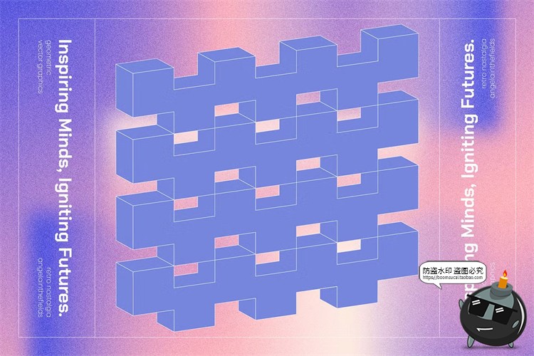 图片[8]-创意复古未来科幻抽象艺术纹理半调扭曲几何svg图形AI矢量PNG素材-设计猿