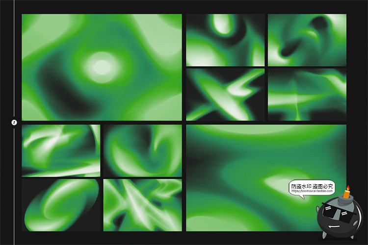 图片[2]-潮流科幻奇异动感酸性模糊抽象艺术科技海报背景底纹JPG图片素材-设计猿