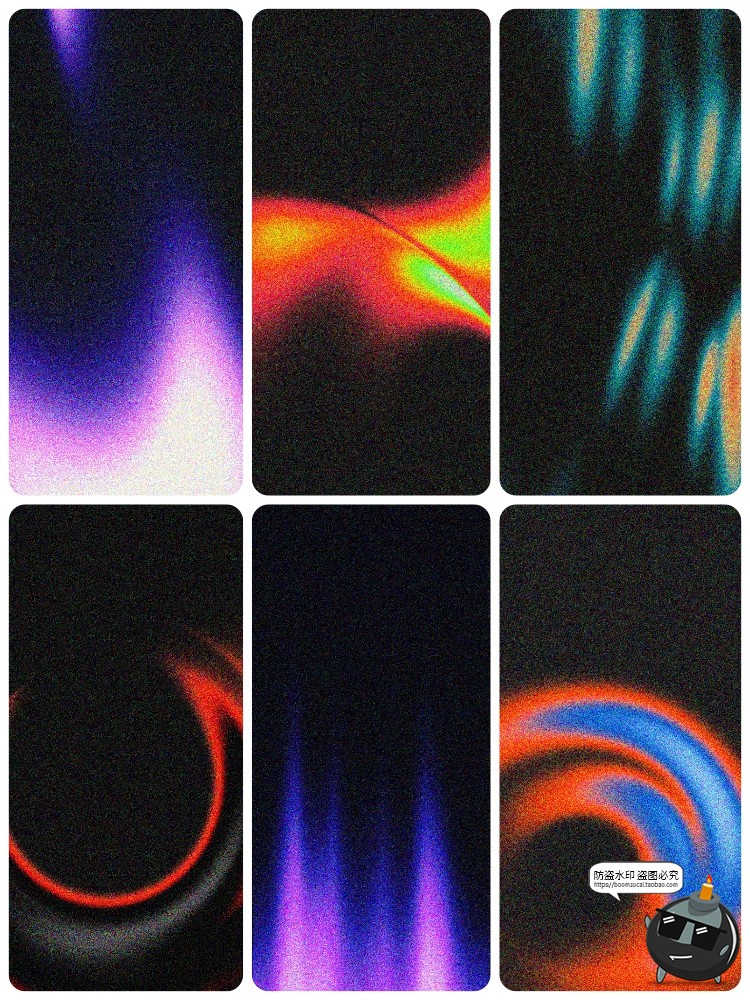 图片[4]-4K高清复古颗粒噪点酸性渐变科幻手机壁纸背景底纹JPG图片素材图-设计猿