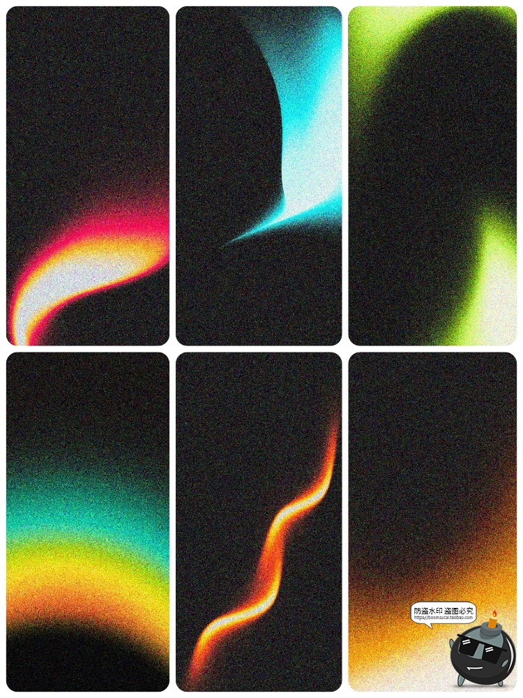 图片[5]-4K高清复古颗粒噪点酸性渐变科幻手机壁纸背景底纹JPG图片素材图-设计猿