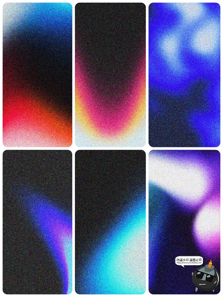 图片[8]-4K高清复古颗粒噪点酸性渐变科幻手机壁纸背景底纹JPG图片素材图-设计猿