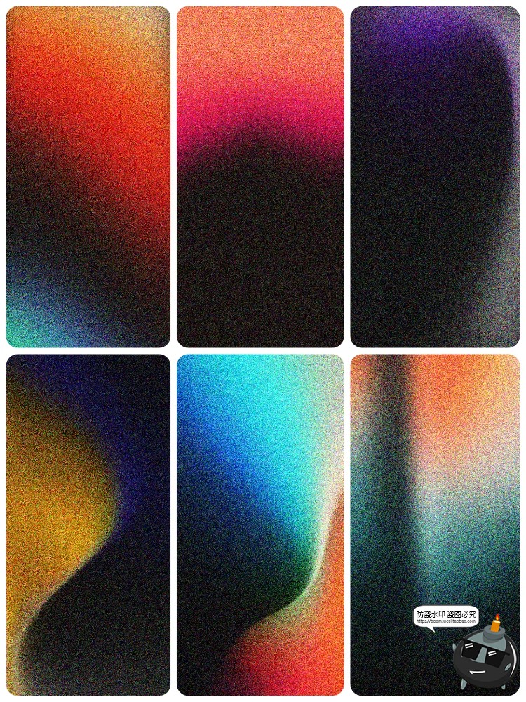 图片[10]-4K高清复古颗粒噪点酸性渐变科幻手机壁纸背景底纹JPG图片素材图-设计猿