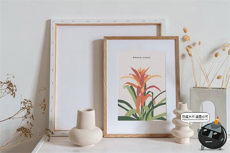 图片[8]-现代简约时尚热带植物装饰挂画海报插画底纹花纹图案AI矢量素材图-设计猿