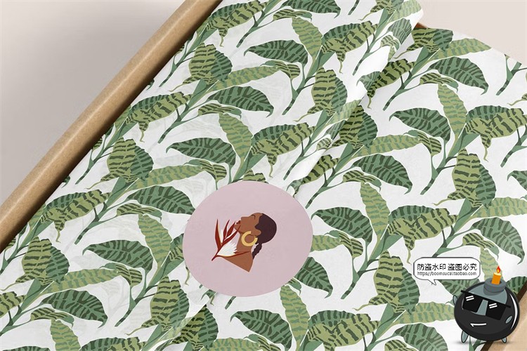 图片[11]-现代简约时尚热带植物装饰挂画海报插画底纹花纹图案AI矢量素材图-设计猿