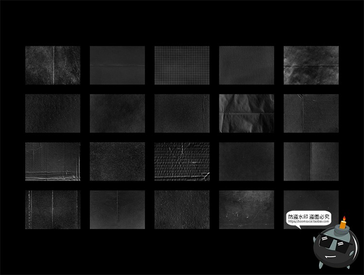 图片[3]-黑白复古做旧纸张褶皱粗糙折痕磨损颗粒肌理底纹JPG图片合成素材-设计猿