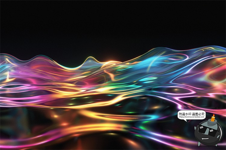 图片[12]-绚丽幻彩折射全息彩虹生动波浪科幻未来背景底纹壁纸JPG图片素材-设计猿