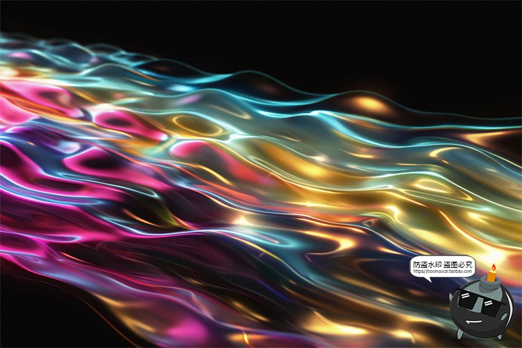 图片[14]-绚丽幻彩折射全息彩虹生动波浪科幻未来背景底纹壁纸JPG图片素材-设计猿