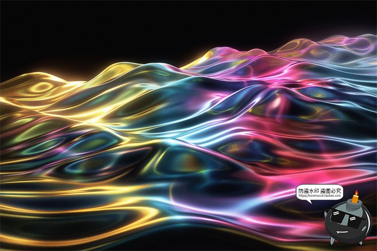 图片[15]-绚丽幻彩折射全息彩虹生动波浪科幻未来背景底纹壁纸JPG图片素材-设计猿