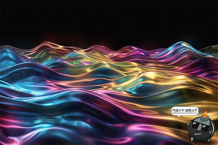 图片[16]-绚丽幻彩折射全息彩虹生动波浪科幻未来背景底纹壁纸JPG图片素材-设计猿