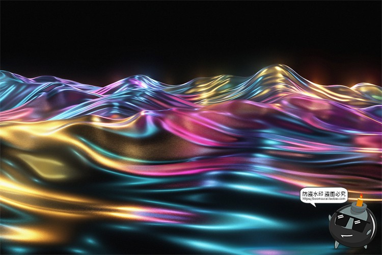图片[17]-绚丽幻彩折射全息彩虹生动波浪科幻未来背景底纹壁纸JPG图片素材-设计猿