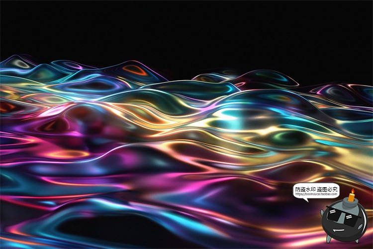 图片[18]-绚丽幻彩折射全息彩虹生动波浪科幻未来背景底纹壁纸JPG图片素材-设计猿