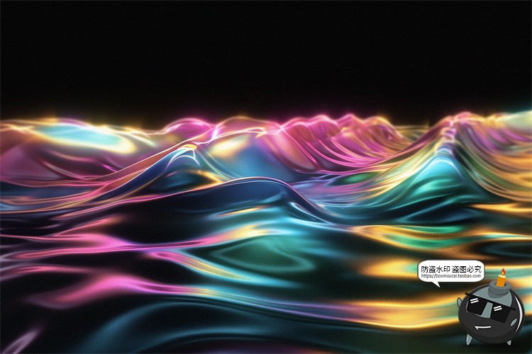 图片[19]-绚丽幻彩折射全息彩虹生动波浪科幻未来背景底纹壁纸JPG图片素材-设计猿