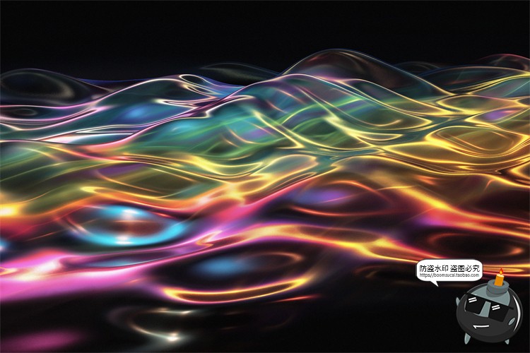 图片[5]-绚丽幻彩折射全息彩虹生动波浪科幻未来背景底纹壁纸JPG图片素材-设计猿