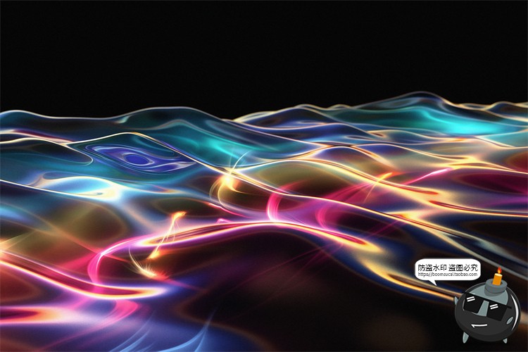 图片[6]-绚丽幻彩折射全息彩虹生动波浪科幻未来背景底纹壁纸JPG图片素材-设计猿