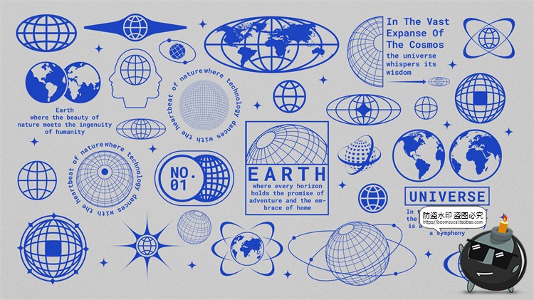 图片[2]-科幻宇宙网格地球世界网络图标标识AI矢量PSD分层PNG免抠svg素材-设计猿