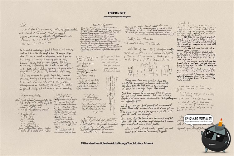 图片[9]-水彩笔手绘涂鸦乱涂标记符号线条插画草稿手账PNG免抠图片素材-设计猿