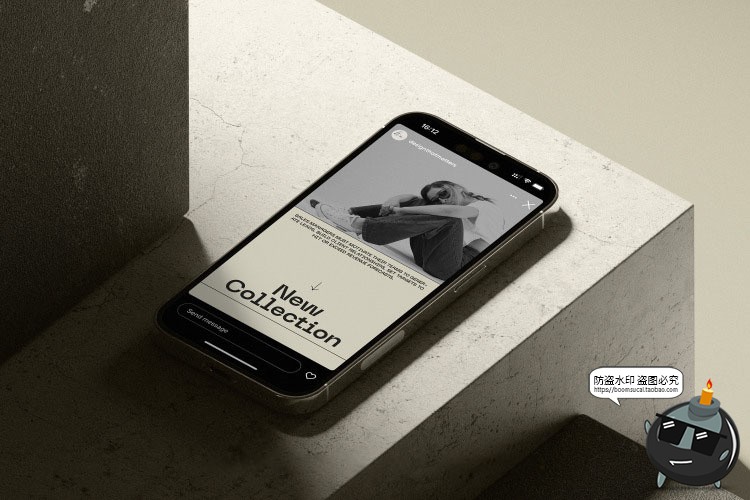 图片[1]-黑白简约潮流时尚大牌海报图文排版版式PSD模板AI矢量素材带字体-设计猿