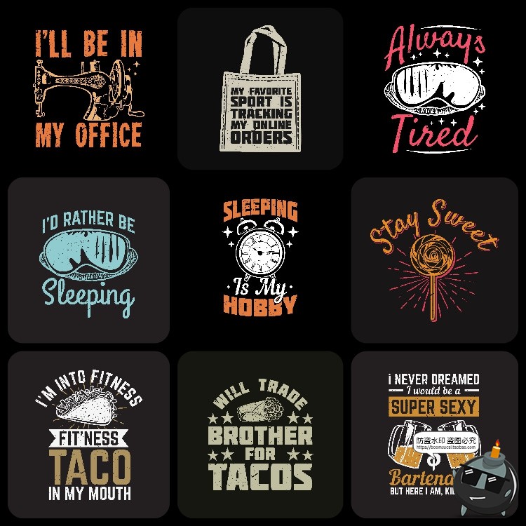 图片[10]-美式复古个性潮流街头嘻哈插画T恤服饰印花经典图案AI矢量图素材-设计猿