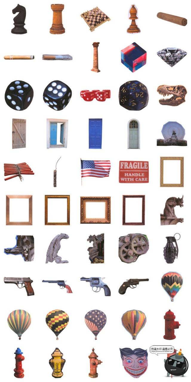 图片[3]-复古杂志波普蒸汽波艺术拼贴元素剪贴插画PSD模板PNG免抠图片素材-设计猿