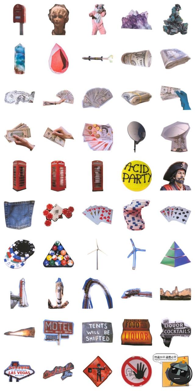 图片[4]-复古杂志波普蒸汽波艺术拼贴元素剪贴插画PSD模板PNG免抠图片素材-设计猿