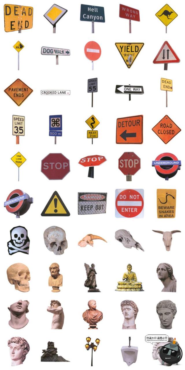 图片[5]-复古杂志波普蒸汽波艺术拼贴元素剪贴插画PSD模板PNG免抠图片素材-设计猿