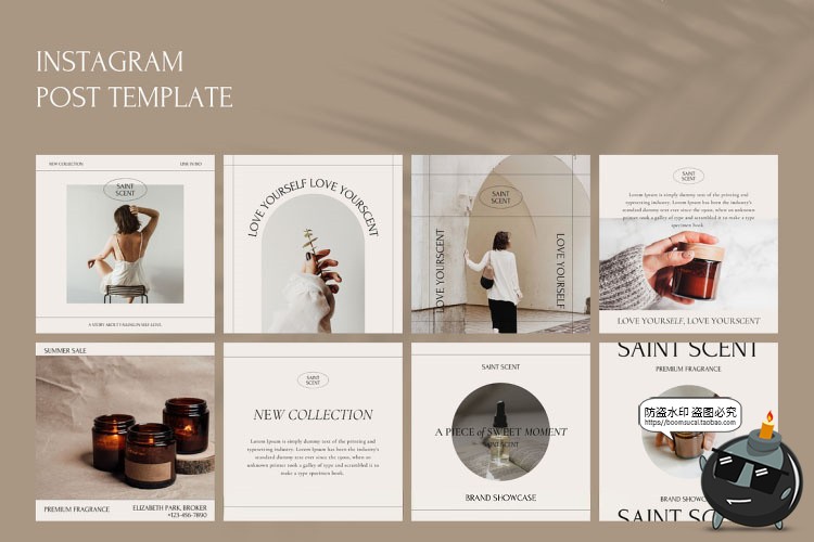 图片[2]-文艺优雅简约时尚品牌营销推文图文排版版式PSD模板素材附带字体-设计猿