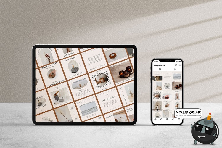 图片[9]-文艺优雅简约时尚品牌营销推文图文排版版式PSD模板素材附带字体-设计猿