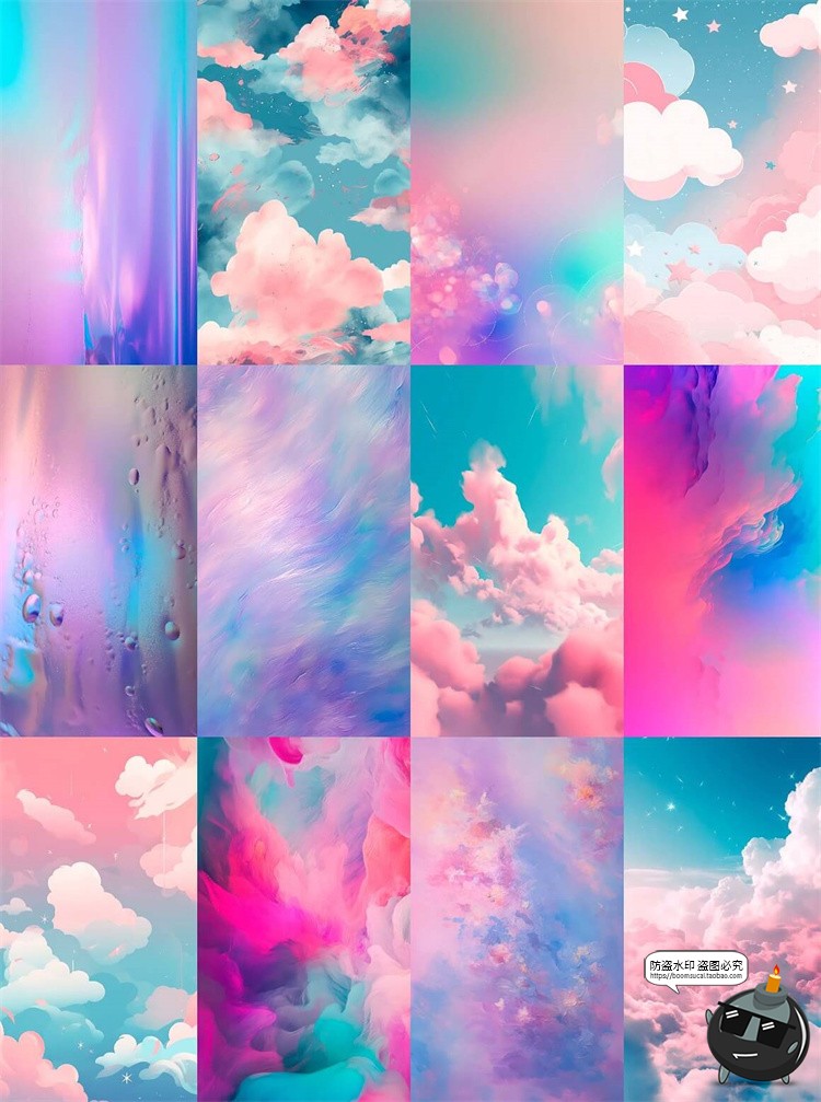 图片[7]-少女粉色可爱潮流复古流行背景漫画拼贴剪贴插画PNG免抠图片素材-设计猿