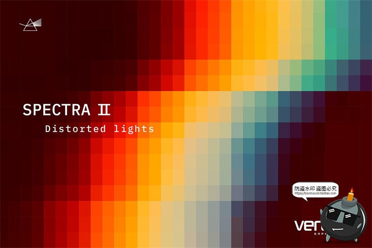 图片[4]-时尚艺术光谱色阶棱镜扭曲抽象渐变背景底纹AI矢量纹理贴图素材-设计猿