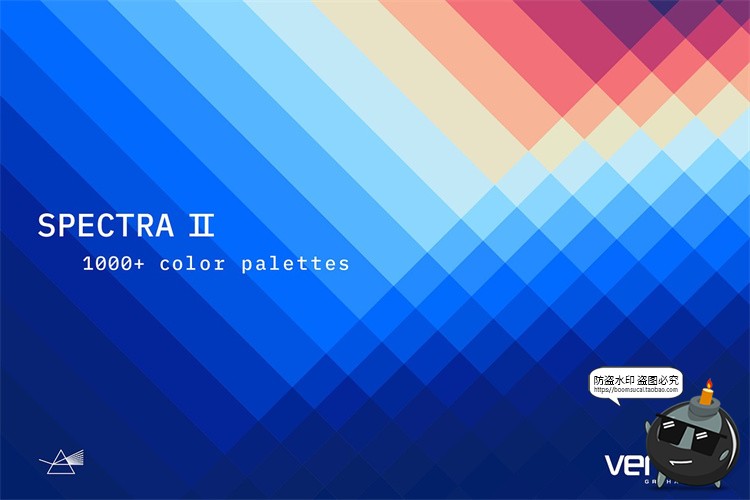 图片[5]-时尚艺术光谱色阶棱镜扭曲抽象渐变背景底纹AI矢量纹理贴图素材-设计猿