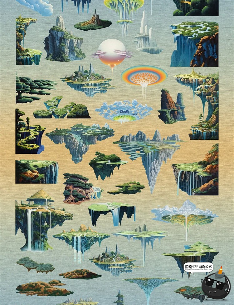 图片[4]-梦幻自然仙境超现实主义未来科幻数字艺术插图插画JPG图片PNG素材-设计猿