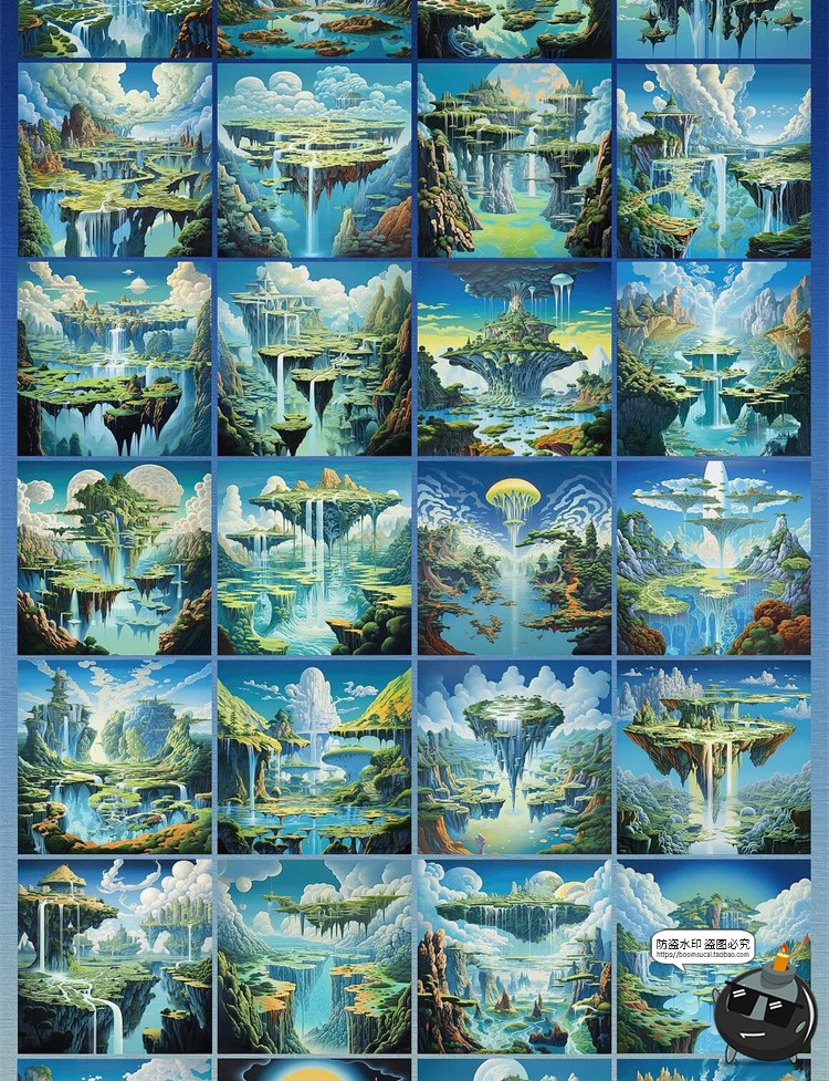 图片[7]-梦幻自然仙境超现实主义未来科幻数字艺术插图插画JPG图片PNG素材-设计猿