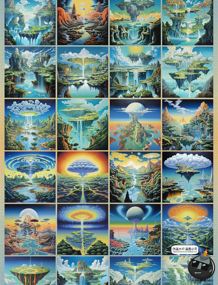 图片[8]-梦幻自然仙境超现实主义未来科幻数字艺术插图插画JPG图片PNG素材-设计猿