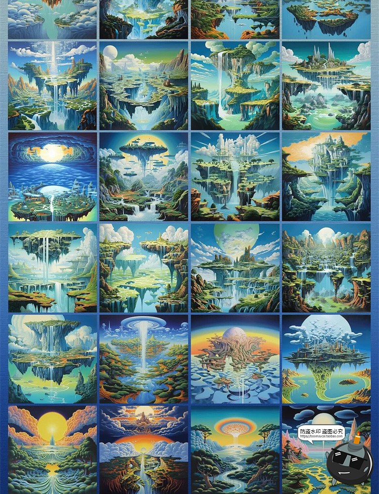 图片[9]-梦幻自然仙境超现实主义未来科幻数字艺术插图插画JPG图片PNG素材-设计猿