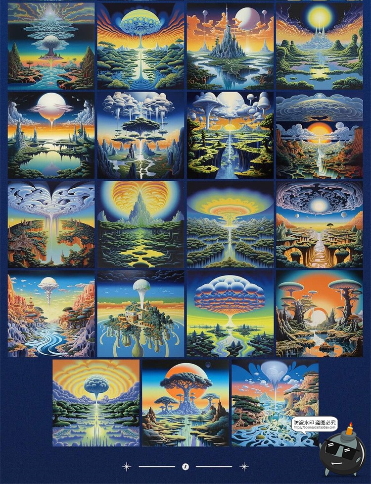 图片[10]-梦幻自然仙境超现实主义未来科幻数字艺术插图插画JPG图片PNG素材-设计猿