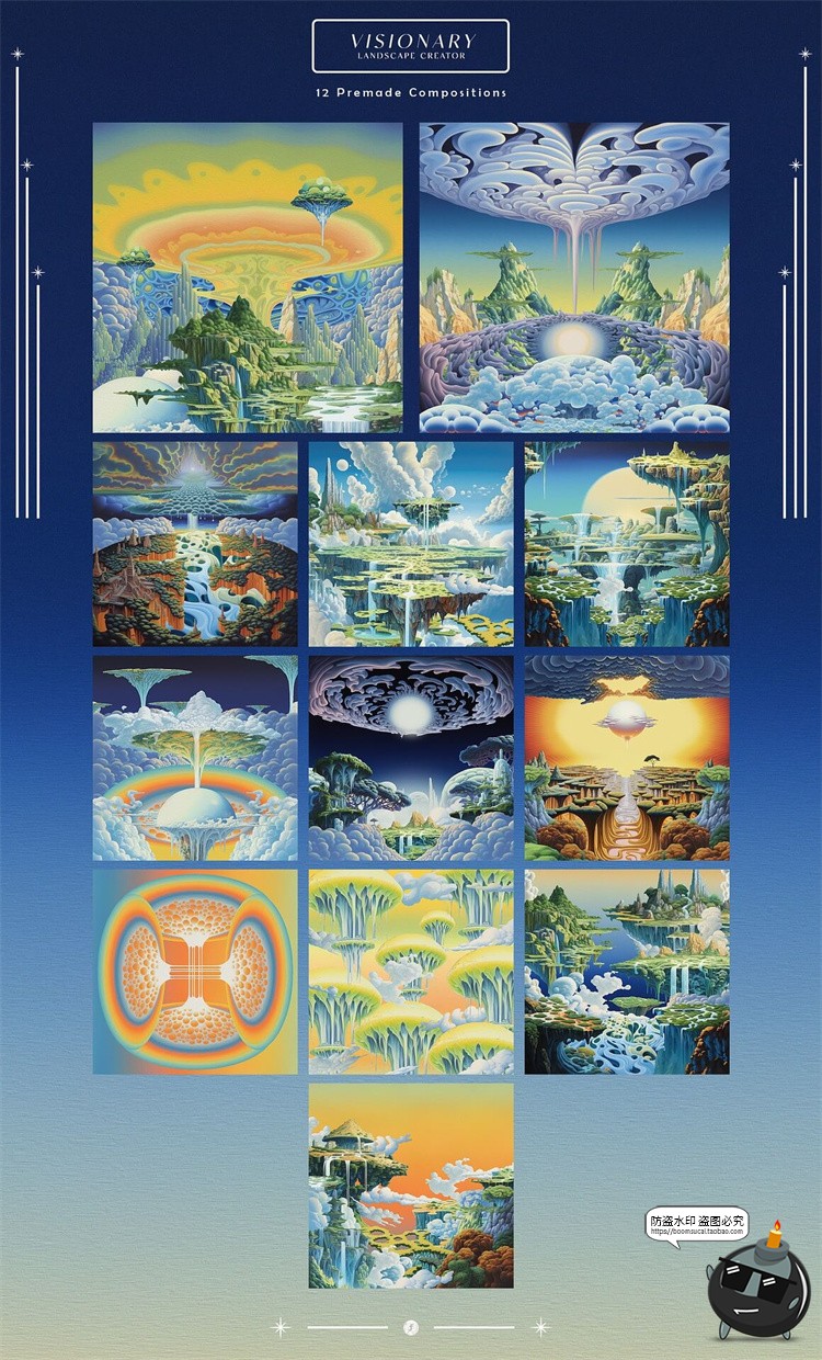 图片[11]-梦幻自然仙境超现实主义未来科幻数字艺术插图插画JPG图片PNG素材-设计猿