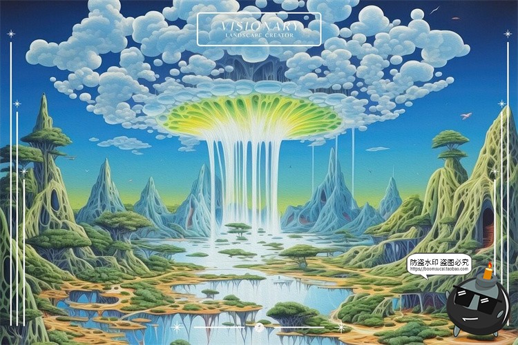 图片[16]-梦幻自然仙境超现实主义未来科幻数字艺术插图插画JPG图片PNG素材-设计猿